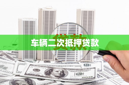 成武车辆二次抵押贷款