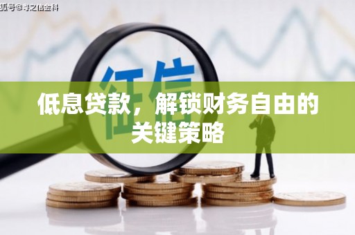 沙坪坝低息贷款，解锁财务自由的关键策略