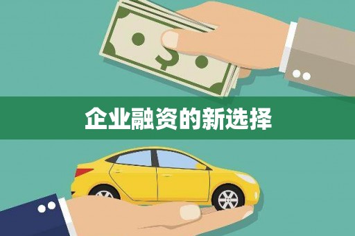 缙云企业融资的新选择