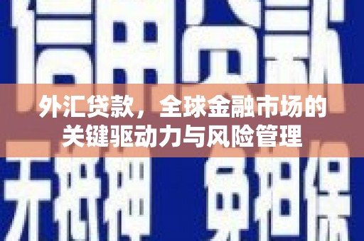 上街外汇贷款，全球金融市场的关键驱动力与风险管理