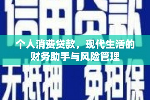 芦洲个人消费贷款，现代生活的财务助手与风险管理