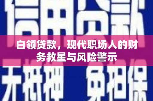 赵县白领贷款，现代职场人的财务救星与风险警示