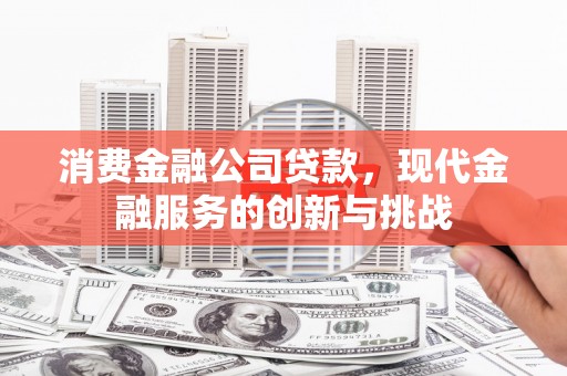 洋县消费金融公司贷款，现代金融服务的创新与挑战