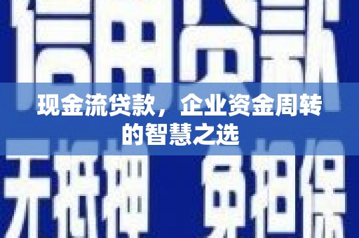 甘洛现金流贷款，企业资金周转的智慧之选