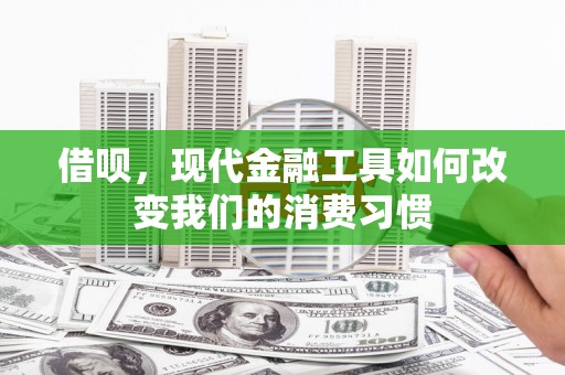 涵江借呗，现代金融工具如何改变我们的消费习惯