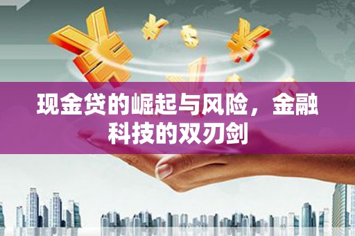 夏县现金贷的崛起与风险，金融科技的双刃剑