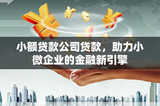 微山小额贷款公司贷款，助力小微企业的金融新引擎