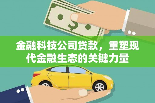 分宜金融科技公司贷款，重塑现代金融生态的关键力量