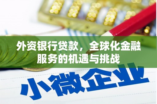 洞头外资银行贷款，全球化金融服务的机遇与挑战