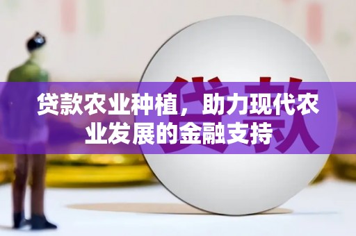 惠济贷款农业种植，助力现代农业发展的金融支持